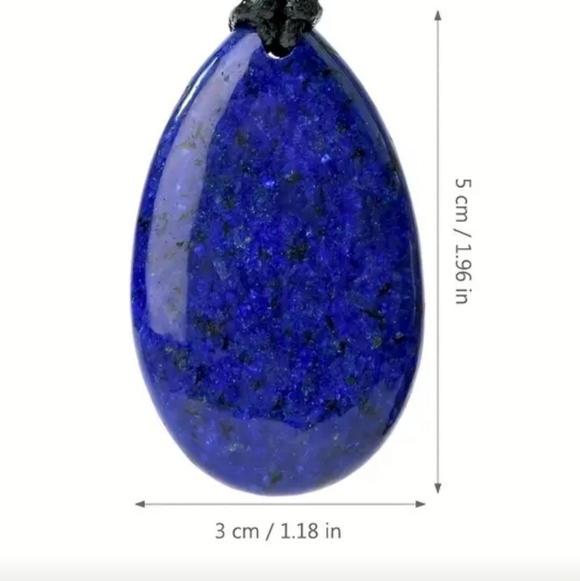 Lapis Stone Pendant Necklace - Picture 2 of 5